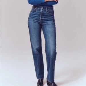 Alex Mill Women 26 Vintage Dark Indigo Carla High Rise Straight Jean NWT